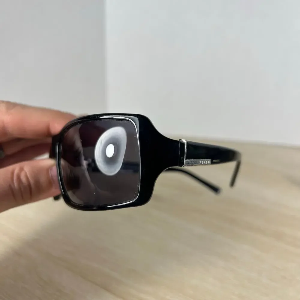 Prada SPR24G 1AB-1A1 Sunglasses Polished Black 62-14-125 Italy